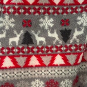 Karen Neuburger Festive Red and Gray Kids Pajama Set